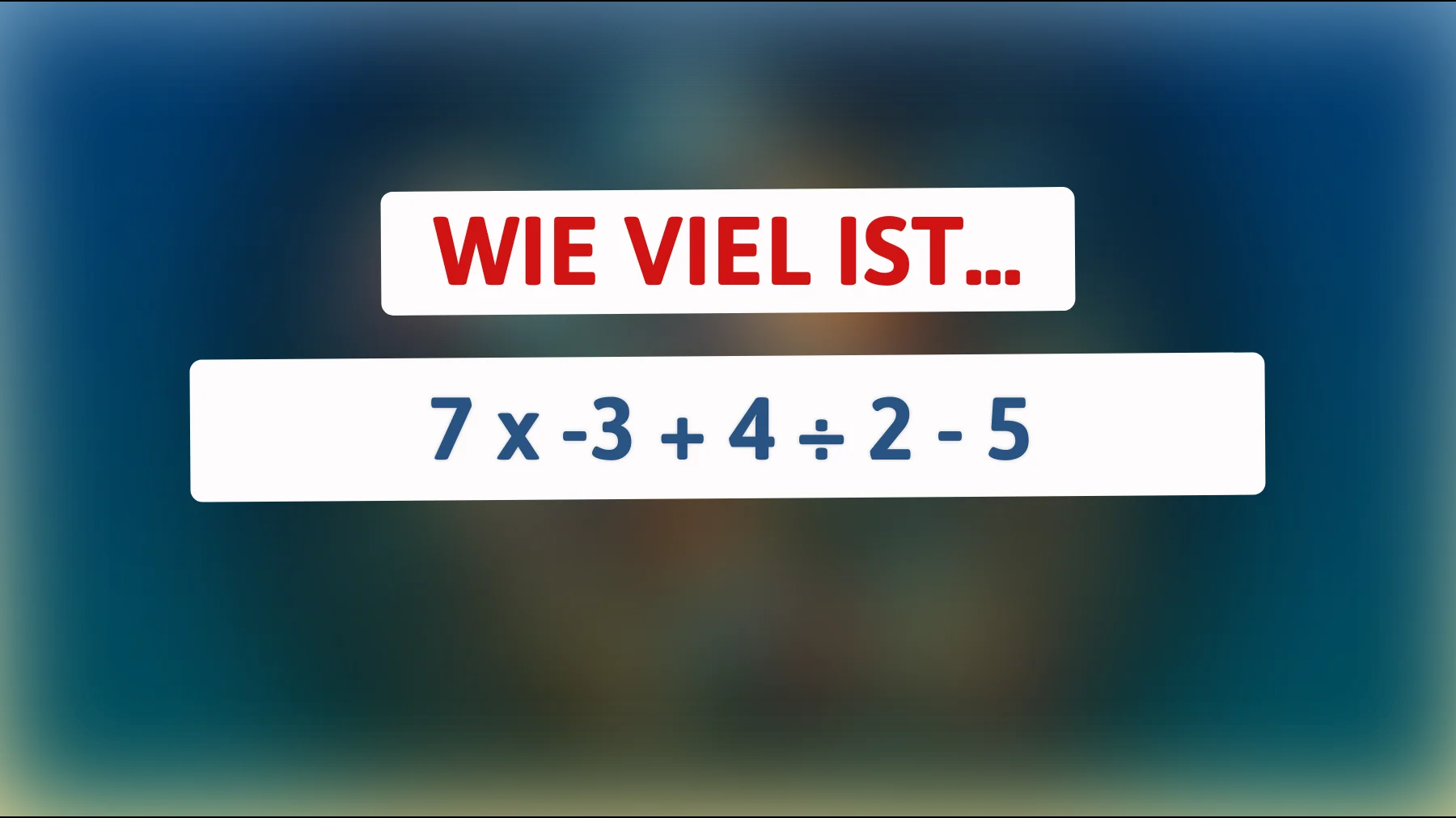 Kannst du dieses mathematische Rätsel lösen, das nur wenige knacken können?"
