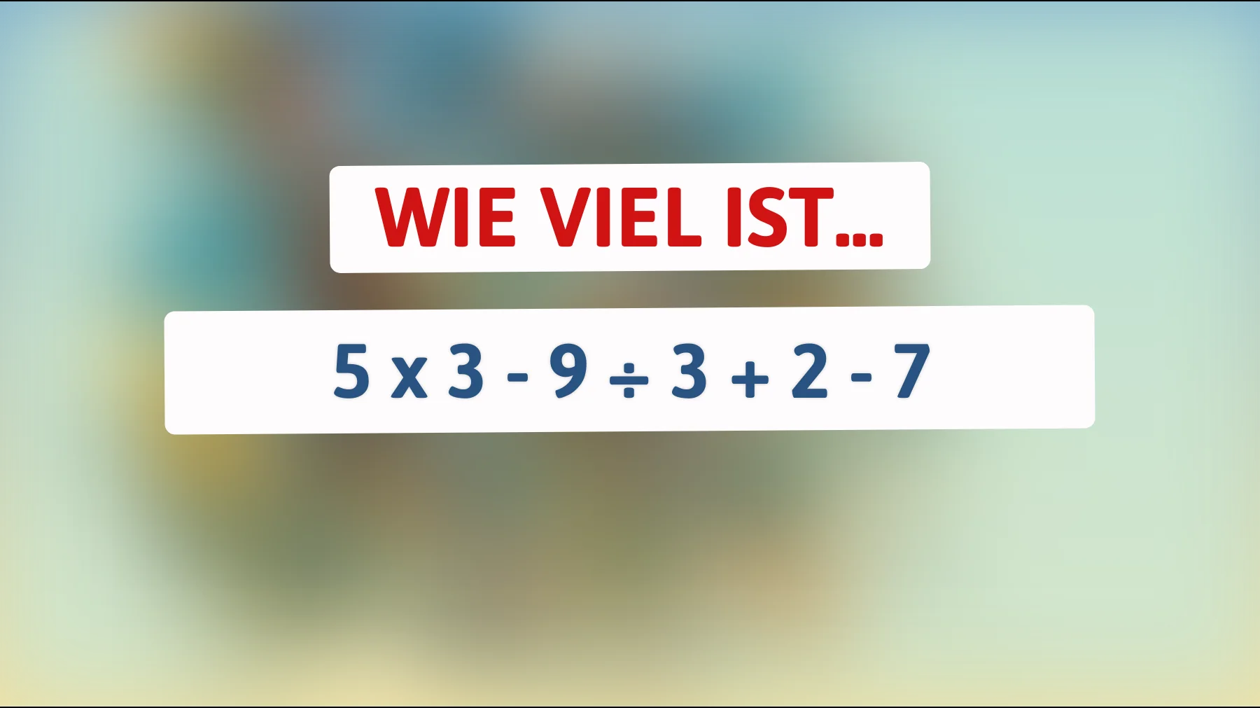 Lösen Sie dieses mysteriöse Rätsel, das selbst die cleversten Köpfe verblüfft: Können Sie die richtige Lösung finden?"