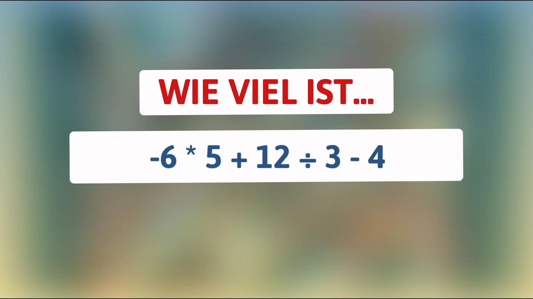 Nur 1% der Menschen können dieses einfache Mathe-Rätsel lösen – bist du schlau genug, die richtige Antwort zu finden?"