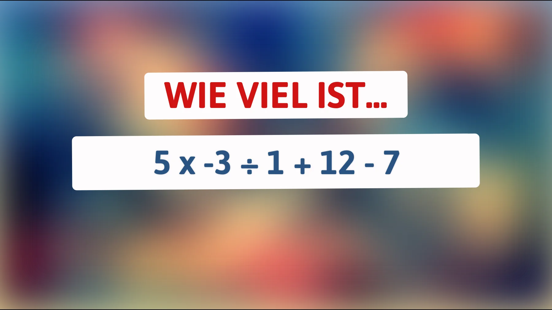 Nur 1% können es lösen: Die überraschende Antwort auf das Mathe-Rätsel, das deinen Verstand herausfordert!"